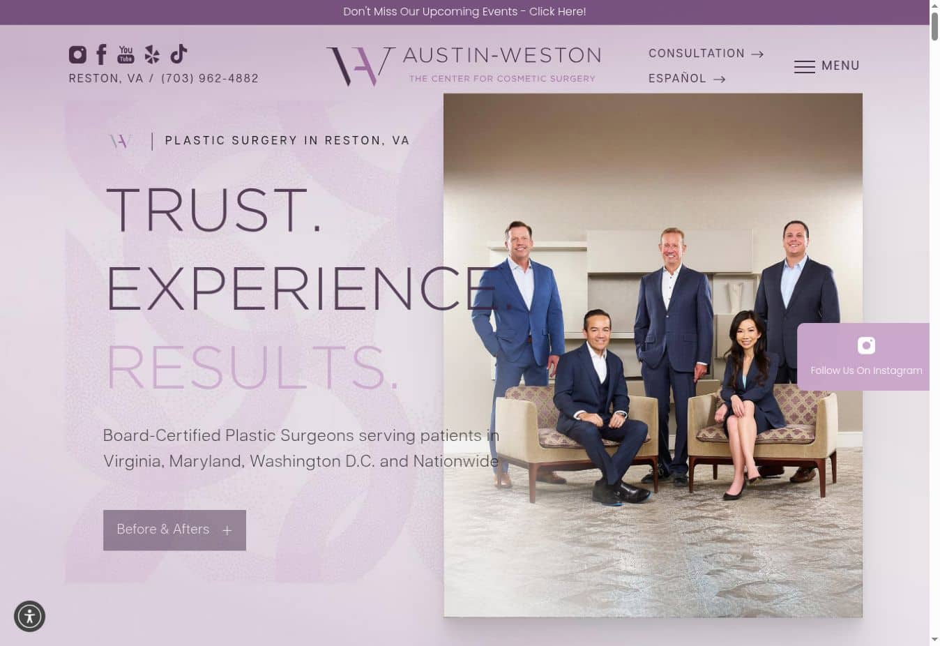 Austin-Weston website design