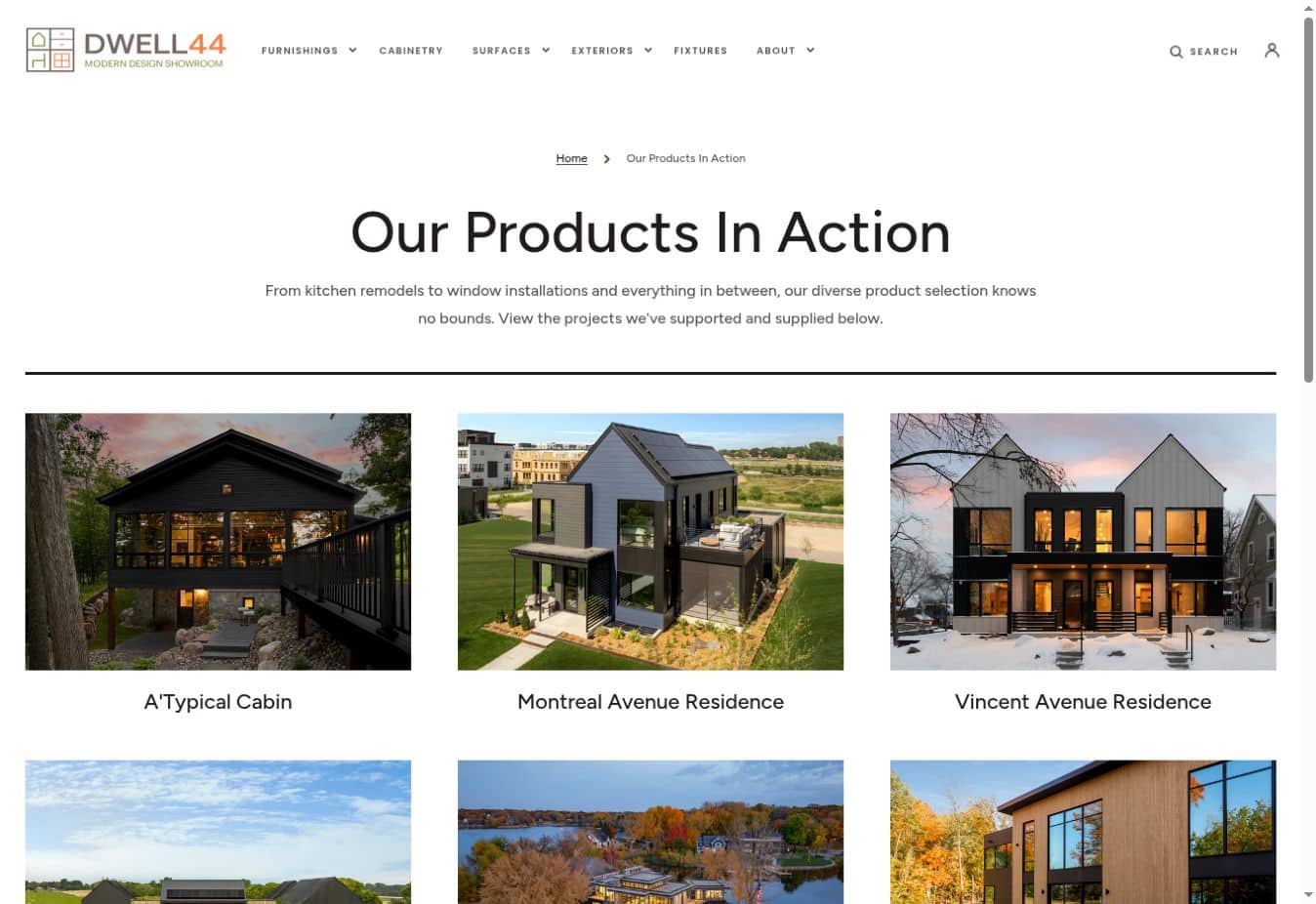 DWELL44 website design